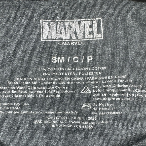 Boys Spiderman Graphic Tshirt, Marvel, Size: Small - Picture 3 of 4